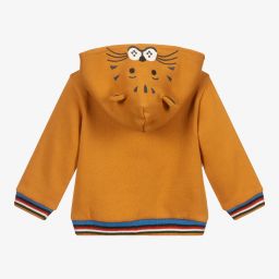Mayoral-Yellow Tiger Zip-Up Hoodie | Childrensalon Outlet