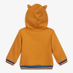 Mayoral-Yellow Tiger Zip-Up Hoodie | Childrensalon Outlet