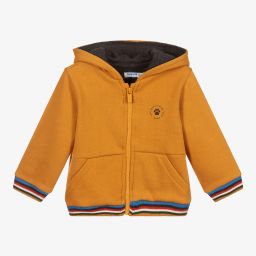 Mayoral-Yellow Tiger Zip-Up Hoodie | Childrensalon Outlet