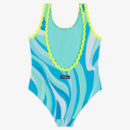 MC2 Saint Barth-Голубой купальник с волнами | Childrensalon Outlet