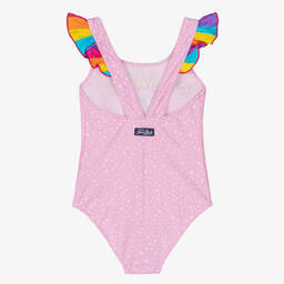 MC2 Saint Barth-Розовый купальник с ламой | Childrensalon Outlet