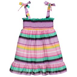 MC2 Saint Barth-Pink Striped Sun Dress | Childrensalon Outlet