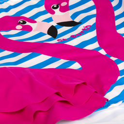 MC2 Saint Barth-Голубой купальник с фламинго для подростков | Childrensalon Outlet