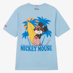 MC2 Saint Barth-Голубая хлопковая футболка Disney для мальчиков-подростков | Childrensalon Outlet