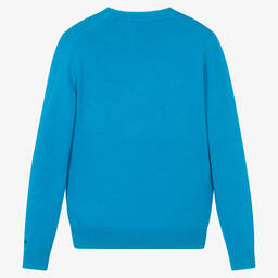 MC2 Saint Barth-Голубой шерстяной джемпер | Childrensalon Outlet