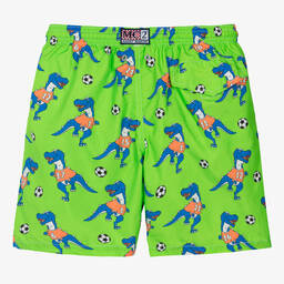 MC2 Saint Barth-Teen Boys Green Football Print Swim Shorts | Childrensalon Outlet