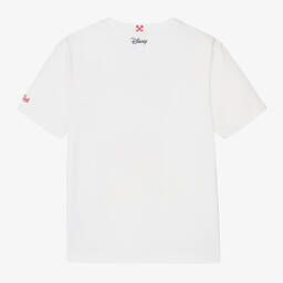 MC2 Saint Barth-Teen Boys White Disney Mickey Mouse T-Shirt | Childrensalon Outlet
