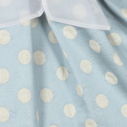 Mebi-Baby Girls Blue Jacquard Dress | Childrensalon Outlet