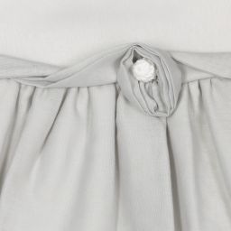 Mebi-Baby Girls Grey Cotton Dress | Childrensalon Outlet