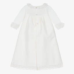 Mebi-Кремовое крестильное платье из хлопка | Childrensalon Outlet