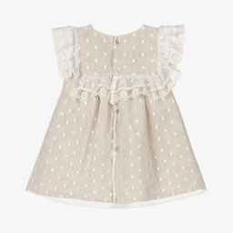 ميبي-Baby Girls Linen & Tulle Dress | Childrensalon Outlet