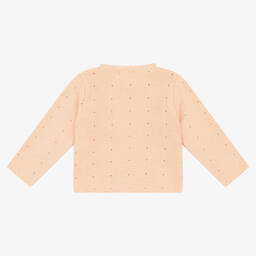 ميبي-كارديغان أطفال بناتي قطن محبوك لون برتقالي | Childrensalon Outlet