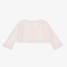 Mebi-Baby Girls Pink Bolero Cardigan | Childrensalon Outlet