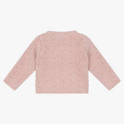 ميبي-كارديغان أطفال بناتي قطن محبوك لون زهري | Childrensalon Outlet