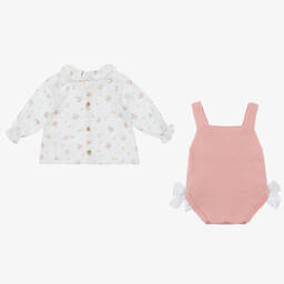 Mebi-Блузка и розовый вязаный песочник | Childrensalon Outlet