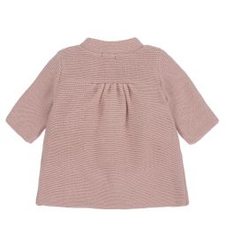 Mebi-Baby Girls Pink Knitted Coat | Childrensalon Outlet