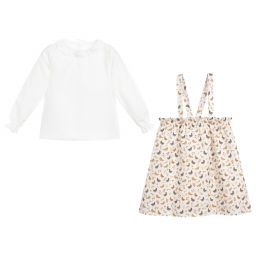 Mebi-Комплект с блузкой и бежевой юбкой | Childrensalon Outlet