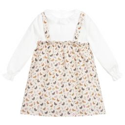 Mebi-Комплект с блузкой и бежевой юбкой | Childrensalon Outlet