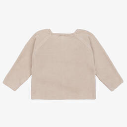Mebi-Бежевый трикотажный кардиган | Childrensalon Outlet