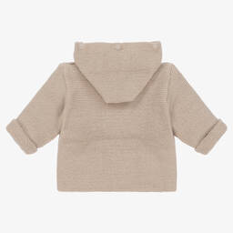 ميبي-Beige Knitted Baby Jacket | Childrensalon Outlet