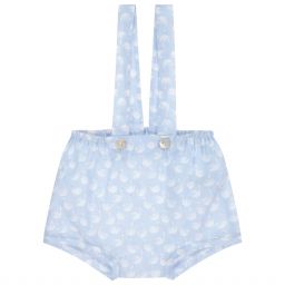 ميبي-Blue Cotton Baby Shorts | Childrensalon Outlet