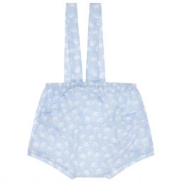 ميبي-Blue Cotton Baby Shorts | Childrensalon Outlet