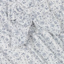 ميبي-Blue Floral Cotton Dress | Childrensalon Outlet