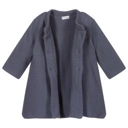 ميبي-Blue Knitted Baby Coat | Childrensalon Outlet