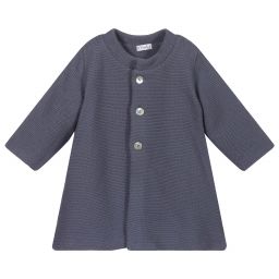 ميبي-Blue Knitted Baby Coat | Childrensalon Outlet