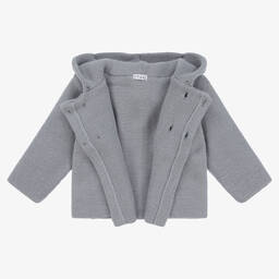 ميبي-Blue Knitted Baby Jacket | Childrensalon Outlet