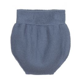 Mebi-Blue Knitted Baby Shorts | Childrensalon Outlet