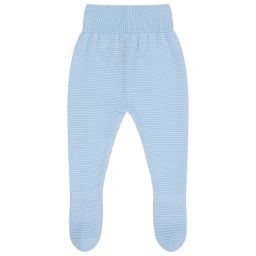 Mebi-Blue Knitted Baby Trousers | Childrensalon Outlet