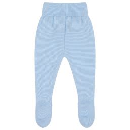 Mebi-Blue Knitted Baby Trousers | Childrensalon Outlet