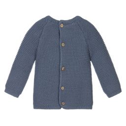 Mebi-Blue Knitted Sweater | Childrensalon Outlet