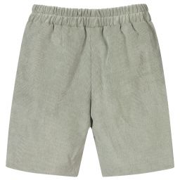 Mebi-Boys Green Corduroy Shorts | Childrensalon Outlet