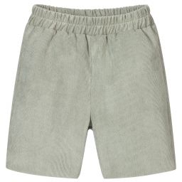 Mebi-Boys Green Corduroy Shorts | Childrensalon Outlet
