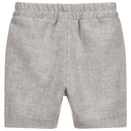 ميبي-Boys Grey Wool Blend Shorts | Childrensalon Outlet