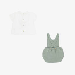 Mebi-Boys Mint Knit Shortie Ensemble | Childrensalon Outlet