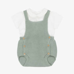 Mebi-Boys Mint Knit Shortie Ensemble | Childrensalon Outlet