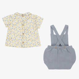 Mebi-Boys Printed Top & Knitted Shorts Set | Childrensalon Outlet