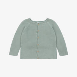 Mebi-كارديجان ناعم محبوك أخضر للأولاد | Childrensalon Outlet