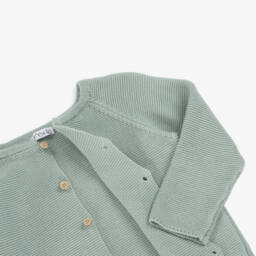 Mebi-كارديجان ناعم محبوك أخضر للأولاد | Childrensalon Outlet