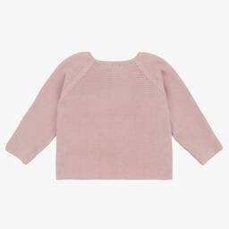 Mebi-Розовый трикотажный кардиган | Childrensalon Outlet