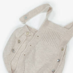 Mebi-Бежевый вязаный комплект для девочек | Childrensalon Outlet