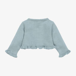 ميبي-كارديغان أطفال بناتي قطن محبوك لون أزرق | Childrensalon Outlet