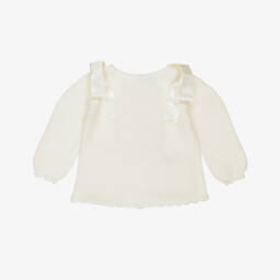 Mebi-Girls Creamy Knit Cardigan Delight | Childrensalon Outlet