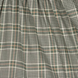 Mebi-Girls Green Cotton Check Dress | Childrensalon Outlet