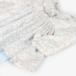 Mebi-Girls Ivory Floral Outfit Set | Childrensalon Outlet