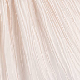 Mebi-Girls Pale Pink Frill Collar Dress | Childrensalon Outlet