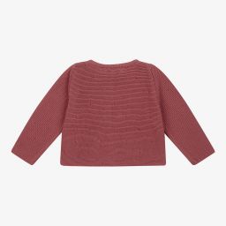 Mebi-Girls Pink Cotton Cardigan | Childrensalon Outlet